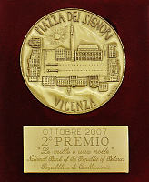 Медаль за 2-е месца на Міжнародным конкурсе памятных манет «Вічэнца Нумізматыка» 
